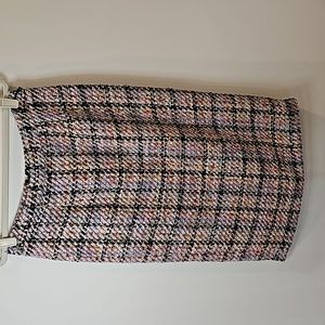 NWT Halogen Tweed Multi Colored Skirt